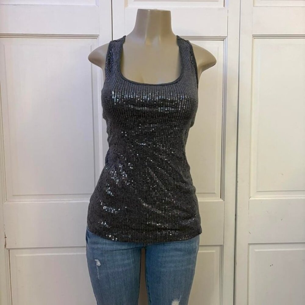 Mcbling Sequin Tank Top